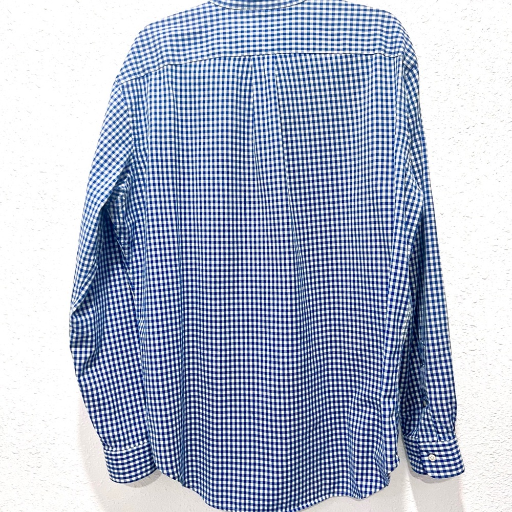 Ralph Lauren Classic Fit blue Gingham Shirt XL - Picture 7 of 8